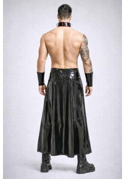 latex lange rok
